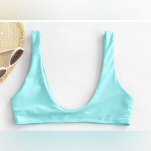 Zaful High Cut Scoop Neck Bikini Top (M)